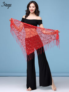 Sparkling Triangle Belly Dance Waist Chain Fringed Hip Scarf Jazz Dance Square Street Dance Assorted Shiny Sequin Waist Belt