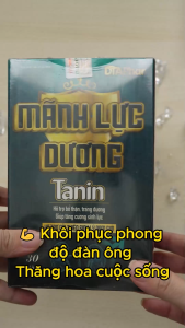 Mãnh Lực Vương Tanin Hỗ trợ bổ thận tráng dương giúp tăng cường sinh lực Hộp 30 viên