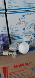 Bộ lọc tốt 4 món dùng cho bình lọc gia đình (sứ vỏ trắng vòi xi)