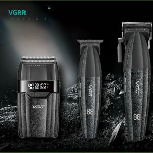 Máy Cắt Tóc Chuyên Nghiệp VGR V-640 S3 9000 Vòng/Phút Không Dây Cho Nam Giới - Sạc USB Thời Gian Sử Dụng Pin Dài Lưỡi Dao Kim Loại