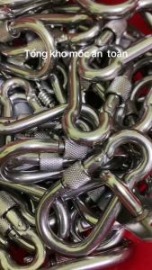 MÓC REN chốt an toàn inox 304 không rỉ bền chắc xích chó leo núi đa năng