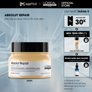 Dầu hấp bơ phục hồi hư tổn toàn diện chuyên nghiệp LOréal Professionnel Absolut Repair 500ml