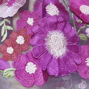 2024 Luxury 3D Flower Lace Fabric High Quality French Embroidery Tulle Mesh Lace African Fabric For Wedding Party Dress Sewing