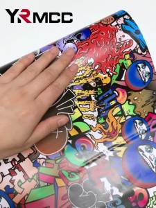 Car Cartoon Graffiti Film Self Adhesive Waterproof Adhesive Sticker Car Motorbike Tuning Sticker Decorative Film Car Accessories