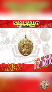 SAN BENITO BASBASAN MEDALYON - MIRACULOUS MEDALLION OF SAINT BENEDICT Protection & Lucky Charms Consecrated Blessed for General Defense