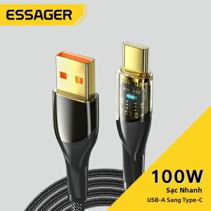 Essager | Essager 7A USB Loại C PD 100W Sạc Nhanh Dây USB-C Sạc Dữ Liệu Dây Cho Huawei P50 P40 samsung Danh Dự Oneplus Poco F3