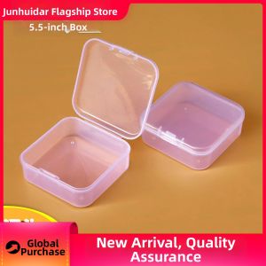 JUNHUIDA | Transparent Plastic Small Square Storage Box for Jewelry Beads Parts Accessories Fishing Earplugs