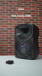 OLIKE KM6 Speaker Bluetooth 10W Bass Stereo 5 Jam Playing Time TWS RGB Karaoke Mic AUX TF USB