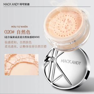 Phấn Phủ Mack Andy Dành Cho Mọi Loại Da Làm Sáng Da Tự Nhiên Hiệu Ứng Làm Mờ Kiềm Dầu Tăng Cường Lớp Trang Điểm Hương Mật Ong Cỡ Lớn