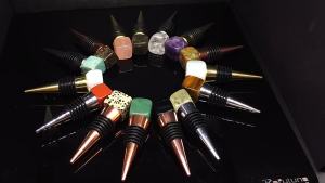 Natural Crystal Square Wine Stopper