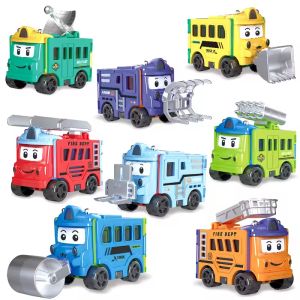 ของเล่นรถแปลง2อิน1ของเล่นเด็กรูปการ์ตูนของเล่นเด็กเปลี่ยนความเฉื่อยได้โมเดลรถยนต์เปลี่ยนรูป