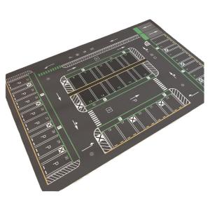 YINSHANG | Parking Lot Mat Childrens Reading and Play Area Carpet with Car City Traffic Hopscotch Crawling Pad