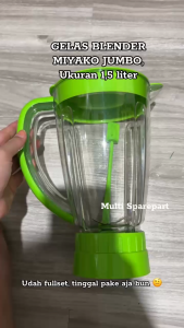 Gelas Blender Jus miyako BL152 PF 151 501 101 102 plastik original FULLSET tanpa mesin