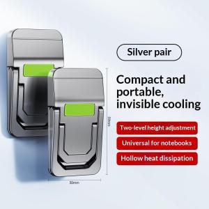 2PCS Mini Foldable Laptop Stand Ergonomic Adjustable Angles Computer Riser Portable for School Students
