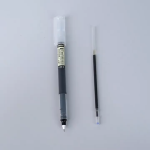 10/20/50Pcs Gel Pen Straight Liquid Pen 0.5mm Ballpen Set Neutral Quick-Drying Rollerball Sign Pen Big Capacity Ink Ballpen