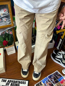 CHENMU | Khaki American Straight Leg Work Pants for Men Summer Lightweight