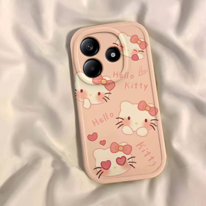 Applicable to Redmi Note14pro + Phone Case New Arrival 13R Poke Face Hello Kitty Note12rpro Cute Silicone Note11epro Shell Note10pro Girlfriends Note7 Funny Note8pro