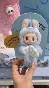 Labubu Singapore Limited Merlion Fishtail THE MONSTERS Vinyl Plush Doll Pendant Keychain