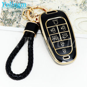 7 Buttons TPU Remote Key Shell Fob Case Cover for Hyundai Sonata Nexo DN8 Santa Fe TM Tucson NX4 Staria Ioniq Accessories