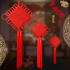 Handwoven Large Size New Year Decoration Living Room Hanging Ornament Silk Fringe Lucky Peace Knot Festive Chinese Tassel