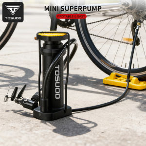 TOSUOD Foot Pump Portable High Pressure Bicycle Air Pump Universal For Presta Schrader And Dunlop Valves