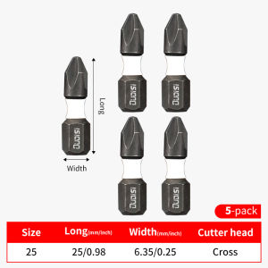 5-20pcs Tungsten Steel Strong Magnetic Coil Electric Screwdriver With Cross Head Electric Screwdriver High Hardness Hand Electr