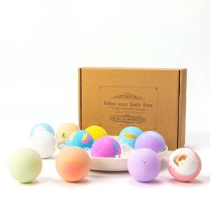 Organic Vegan Aromatherapy Bath Bomb Perfect Ideas for Gift 70g x12 pcs