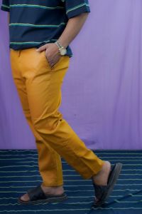Mens and Womens Slim Fit Pants with Belt Loops and Side Pockets.