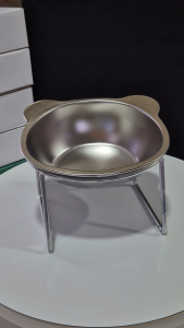 P76 Pet Bowl Cat Bowl 304 stainless steel dog bowl pet bowl anti-tip heightened cat food bowl drinking water
