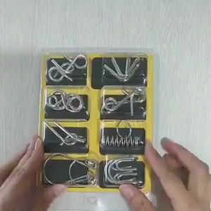 Mainan ASAH OTAK Metal Puzzle Logam 3D SET 8 Pcs