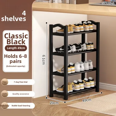 JIAJIESHI | Compact Plastic Shoe Rack for Narrow Spaces Multi-tiered