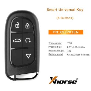 1/3/5PCS XHORSE XSJP01EN XM38 Series for Jeep Type Universal Smart Key Work with VVDI VVDI2 Key Programmer