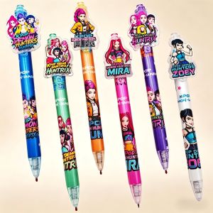 Hasbro | Press Type Cute Cartoon Patch Gel Pen 0.5mm Black Quick Drying Smooth Writing School Office Stationery Back to School Gifts