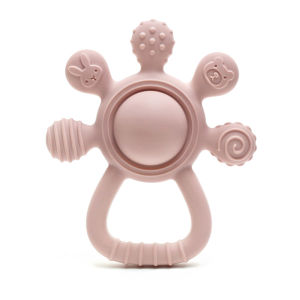 2025 new Teething Silicone Palm Rattle Teether bunny - Safe Baby Chew Toys for Soothing Sore Gums