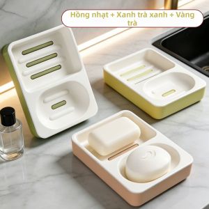 Jujiajia | Giá Đựng Xà Phòng Thoát Nước Hai Lớp