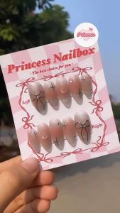 PrincessNailbox[mãTP11]móng úp sơn gelthiết kế thủ công(tặng keodũamiếng dángiấy lau…)