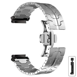 Steel Strap for Huami Amazfit T-Rex 3/2 Trex Pro Metal Watch Band for Amazfit T-Rex Ultra Butterfly Clasp Smartwatch Accessories