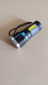 4LED Super Bright LED Flashlight Multi-function Rechargeable Light COB Side Light With Power Disp by JUST4U