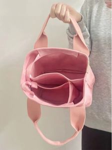 Designer Canvas Handbag Womens 2025 New Outing to Work Mommy Outdoor Small Carry Bag Layered Fashionable Shopping Bag