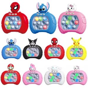 Bandai | New 9 styles Quick Push Push Game Pop Up Fidget Bubble Electronic Pop it Pro Game Light AntiStress Toys For Adult Gift 2026