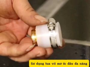 Đầu nối đa năng cho vòi không có ren  Lắp đặt cho các loại vòi nước vòi rửa chén chuyển đầu ren 21 / 22