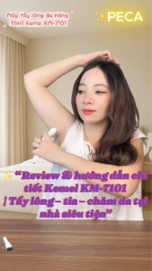 Máy tẩy lông đa năng 11in1 Kemei KM-7101 gồm  đầu thay thế chuyên dụng cạo lông sử dụng toàn thân - Chính hãng