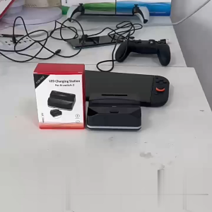 Suitable for Switch2 Portable Docking Station with Charging Stand & Color LED Lighting 2 USB Ports