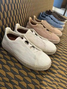 Swfk WuLei Mens Casual Slip-On Loafers Leather Shoes Breathable Flat Bottom Board Shoes Leisure Fishing Shoes Elastic Rope