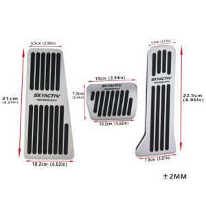 Car Accelerator Fuel Brake Pedals Cover Rest Foot Pedals Accessories 2012~2023 CX-5 CX5 CX3 CX7 CX8 CX9 For Mazda 2 3 BM 6 GJ GL