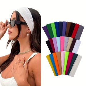 4/8Pcs Pure Color High Elasticity Sports Headband Antiperspirant Sweat-Absorbent Headband Special for Yoga Fitness Running