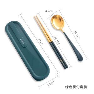 Bộ Đồ Ăn Mang Theo Bằng Hợp Kim 304 Bát Đũa Bằng Thép Không Gỉ Di Động Cho Trẻ Em Và Học Sinh Bộ Đồ Ăn Mang Theo Corn