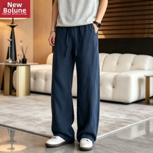NEW BOLUNE | Summer Lightweight Linen Trousers Casual Loose Fit