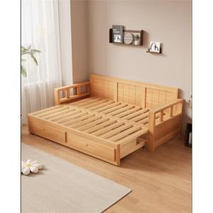 LANCATPEPP | Giường Sofa Gỗ Kiểu Trung Quốc Có Thể Gập và Kéo Dành cho Phòng Khách Nhỏ