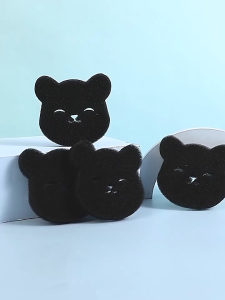 เครื่องกำจัดขนเสื้อผ้าที่มีประสิทธิภาพ และทนทาน รูปหมีปลาหมึกการ์ตูน แผ่นผ้าสำลี เหนียววิเศษ ที่ดักผมสัตว์เลี้ยงสำหรับเครื่องซักผ้า อุปกรณ์ห้องน้ำที่มีประโยชน์